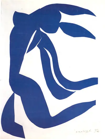Blue Nude with Hair in the Wind Henri Matisse